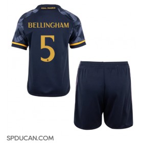 Dječji Nogometni Dres Real Madrid Jude Bellingham #5 Gostujuci 2023-24 Kratak Rukav (+ Kratke hlače)